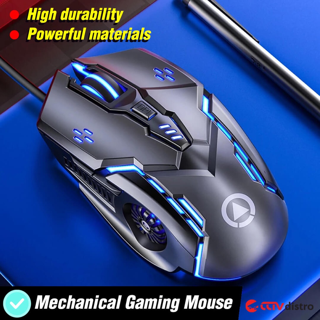 U104 Mouse Gaming Wired Laptop Komputer PC Kabel USB 3200 DPI RGB Game Mose Gamer LED Garansi 1 Bulan