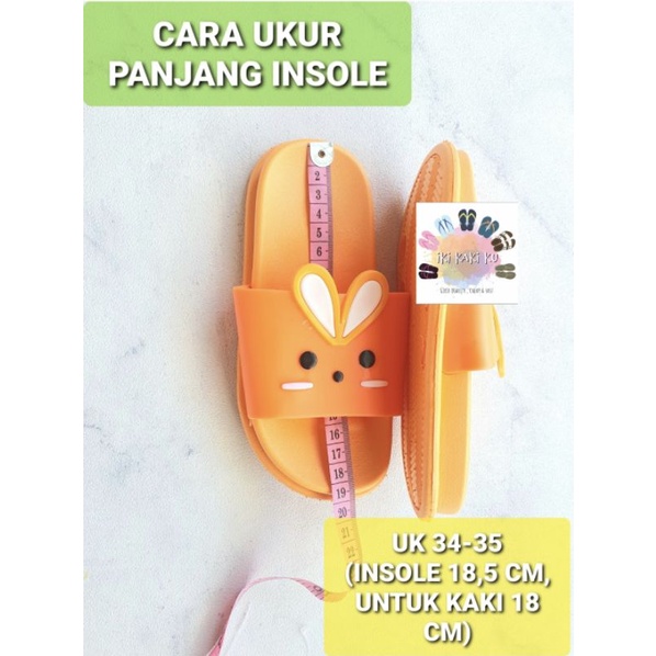 SANDAL SELOP ANAK PEREMPUAN KELINCI FASHION 8839 FULL KARET