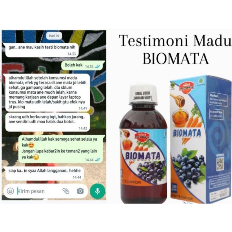 

madu biomata terapi kesehatan mata