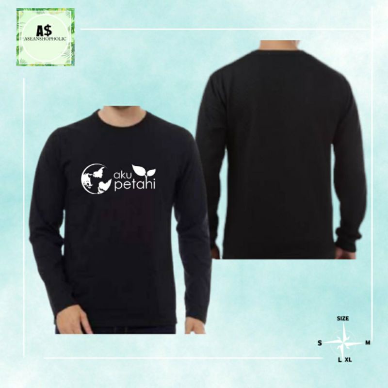 kaos baju lengan panjang aku petani kaos petani