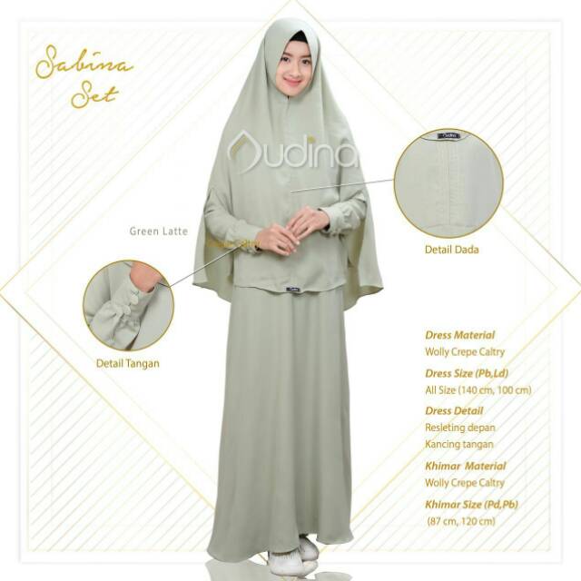 GAMIS SET/DRESS MUSLIM/GAMIS BUSUI/Sabina Set by Audina