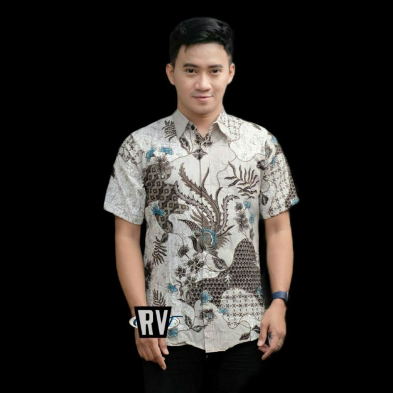 kemeja batik pria motif sekarjagat