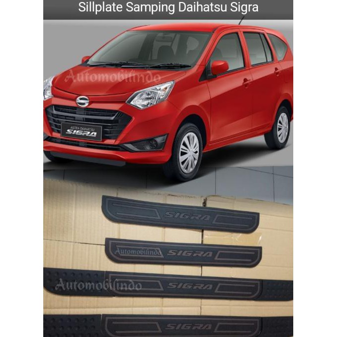 Sillplate Samping Mobil Daihatsu Sigra / Sill Plate Aksesoris Sigra