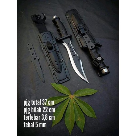 Terbaru RCP100 Pisau komando survival hunting knife sangkur survival outdoor TNI Brimob super tajam 