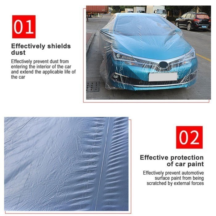 Cover Mobil Plastik TEBAL Honda Jazz, Yaris, Baleno WATERPROOF