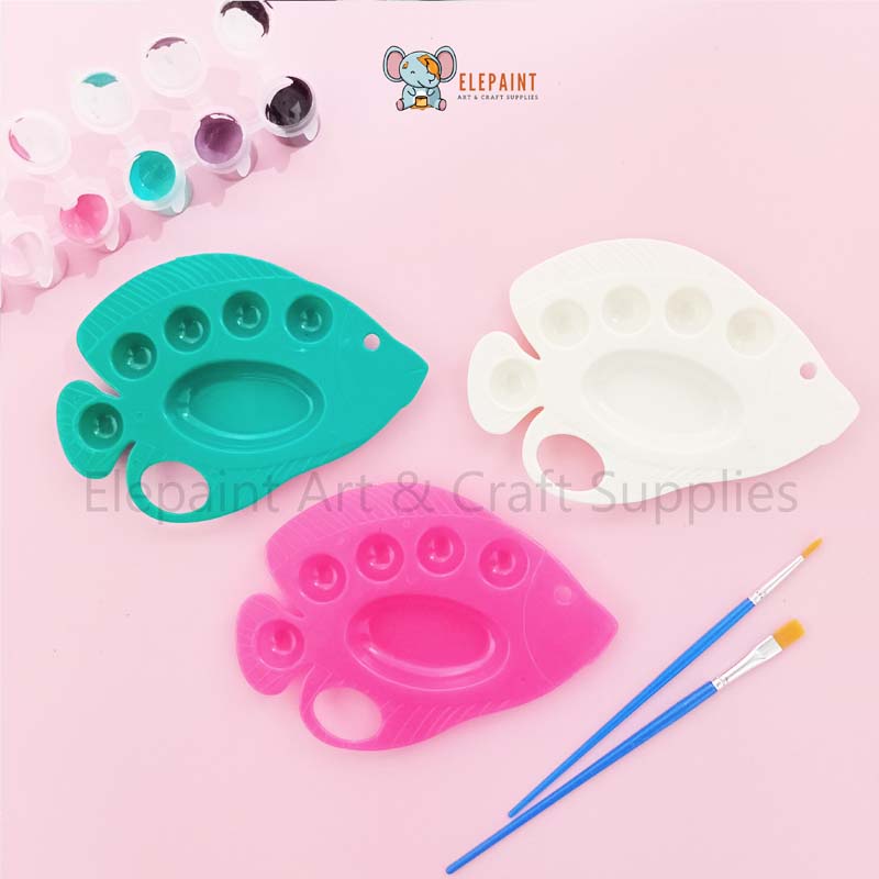

Palet Lukis / Wadah Cair / Tempat Cat Air Bentuk ikan / Alat lukis anak