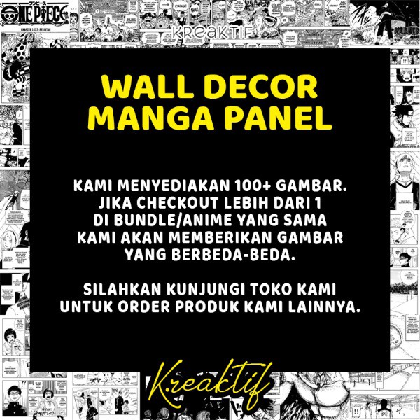 (16PCS) Poster Anime Manga Wall Decor Panel Komik - One Piece Jujutsu Kaisen Black Clover Haikyuu Attack on Titan Demon Slayer Naruto Boruto Tokyo Revengers Shingeki no Kyojin Kimetsu no Yaiba (A6,A5,A4,A3)-2
