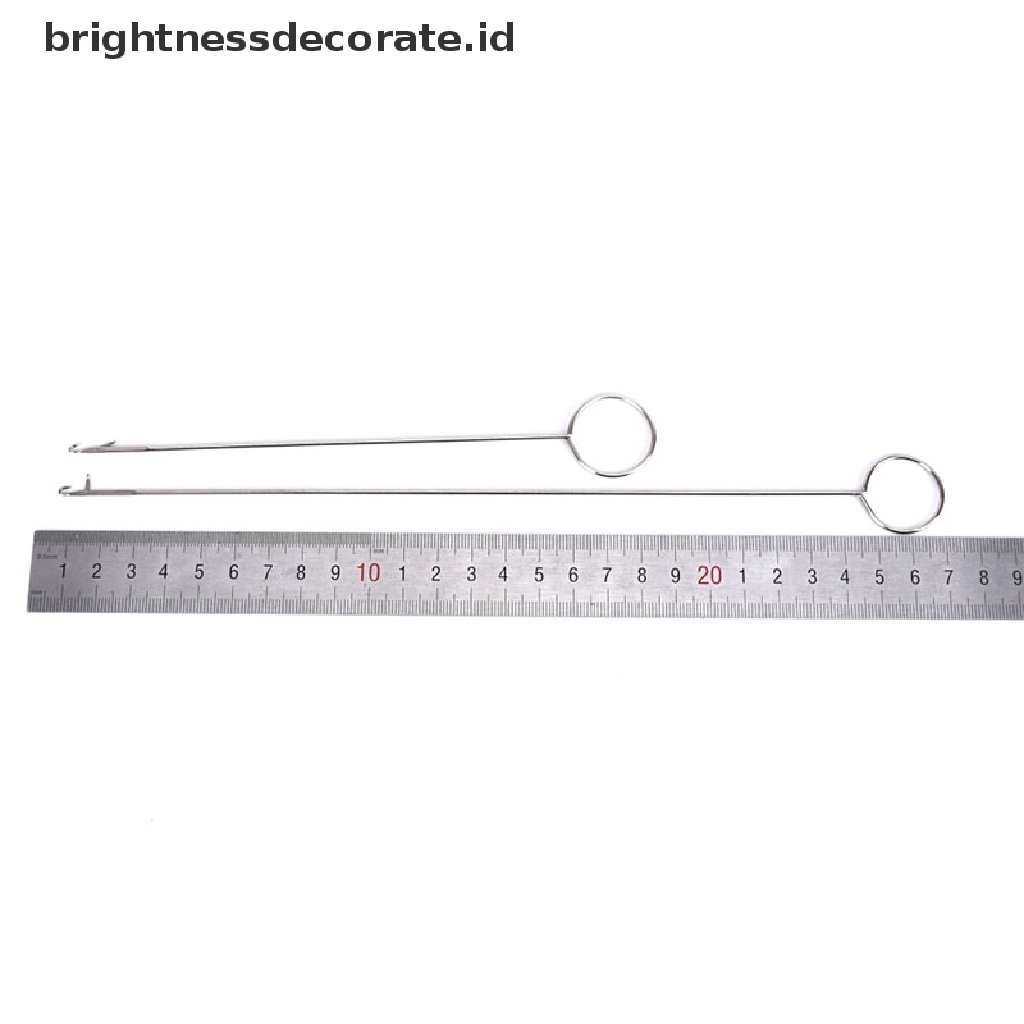 [birth] Stainless Steel Sewing Loop Turner Hook Needle Embroidery DIY Needlework Tools [ID]