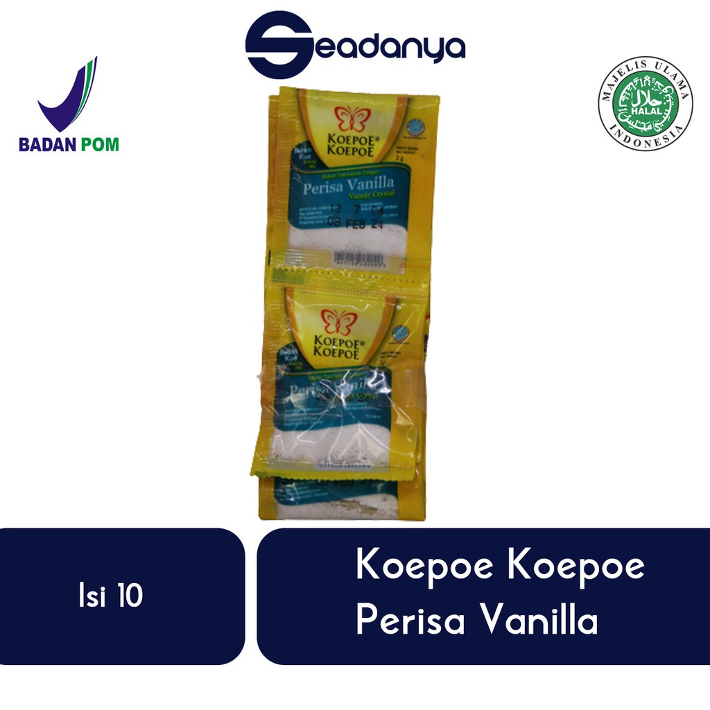 

Koepoe Koepoe Perisa Vanilla Isi 10pcs - Halal MUI BPOM