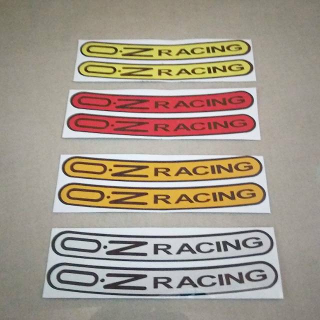 Sticker velg sticker velk oz racing motor mobil