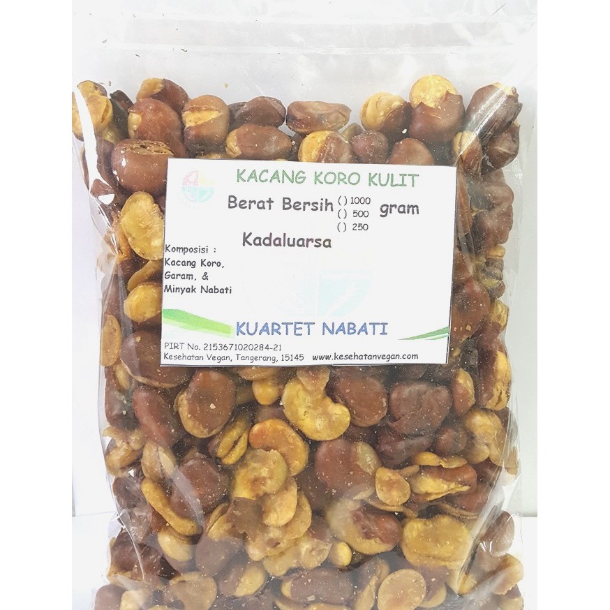 

500gr Kacang Koro Kulit Asin - Goreng