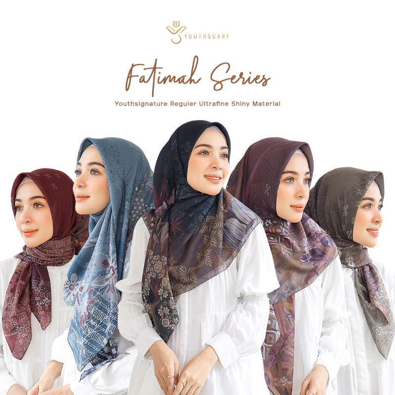 HIJAB VOAL PRINTING - HIJAB SEGI EMPAT - YOUTHSCARF - FATIMAH SERIES (REGULER)