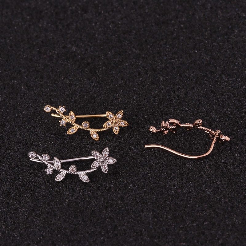 1Pc Flower Star Cartilage Helix Tragus Conch Rook Lobe Screw Back Earring Stud