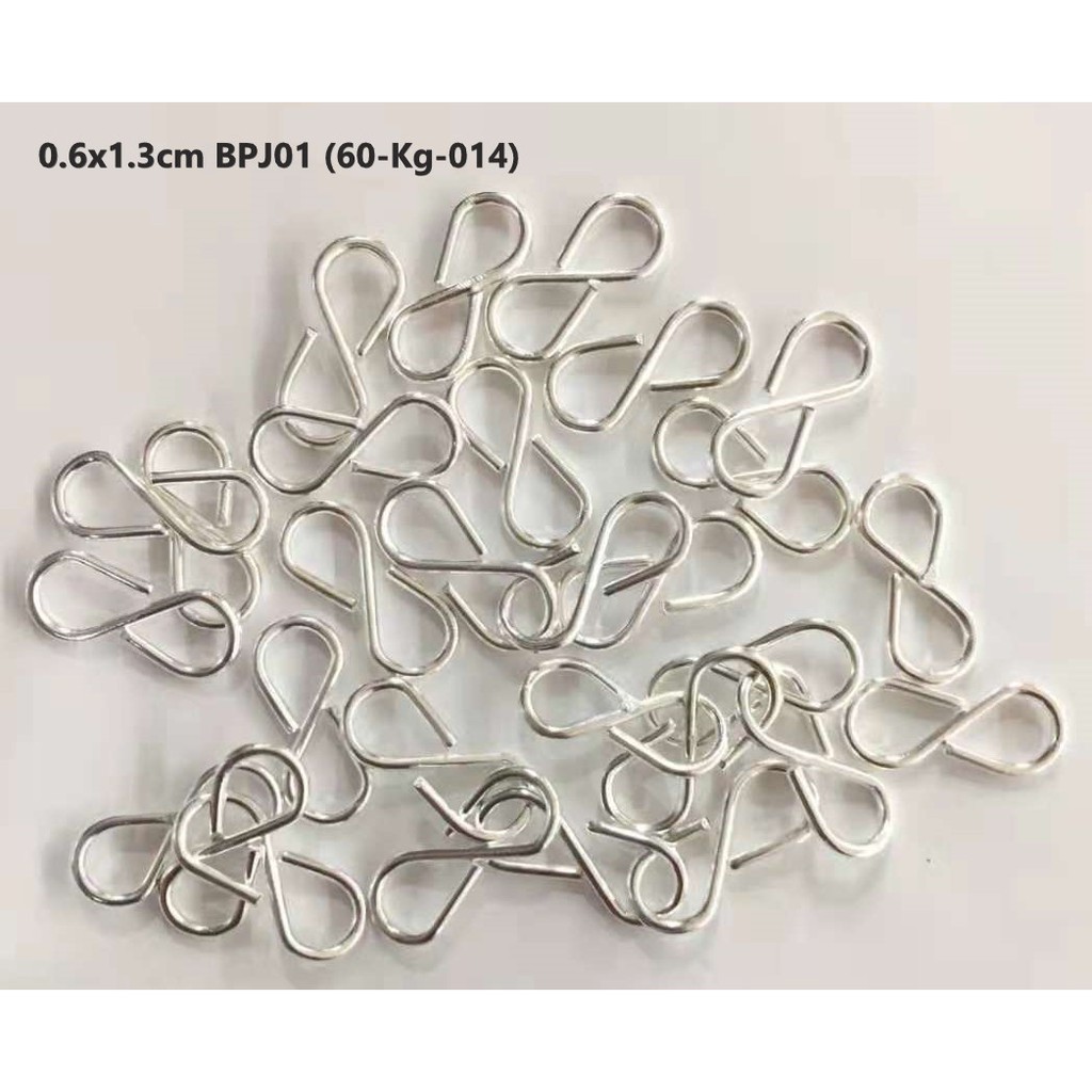 Pengait Kalung Bentuk W &amp; S Bahan Stainless Steel Lapis Harga/10-20Pc