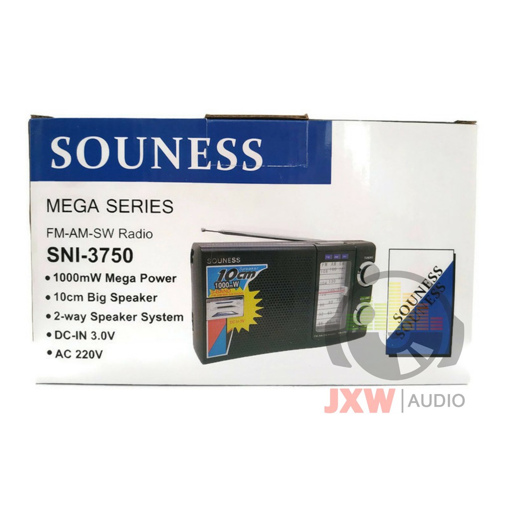 RADIO PORTABLE MURAH SOUNESS SNI 3750 / RADIO INTERNASIONAL SNI-3750 / RADIO JADUL 3750