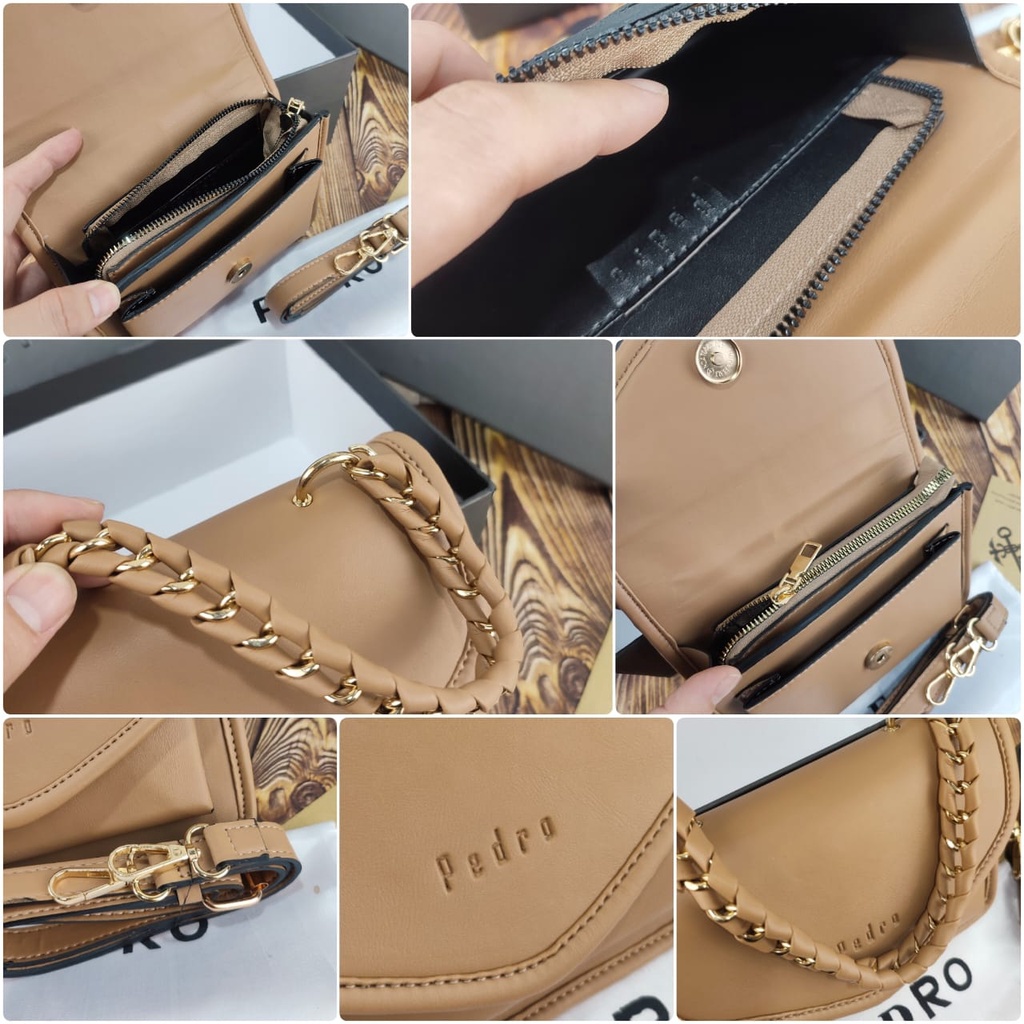 TAS PEDRO LYLA CHAIN KODE S9369 FREE BOX + FAKEBILL - NAGITABAGS KALENSHOP KODE 9074