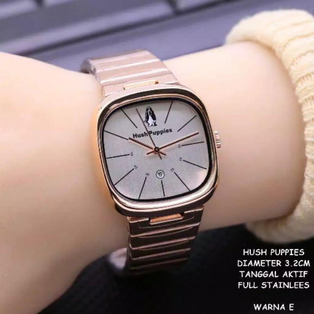 jam tangan wanita Hush Puppies segi rantai tanggall aktif