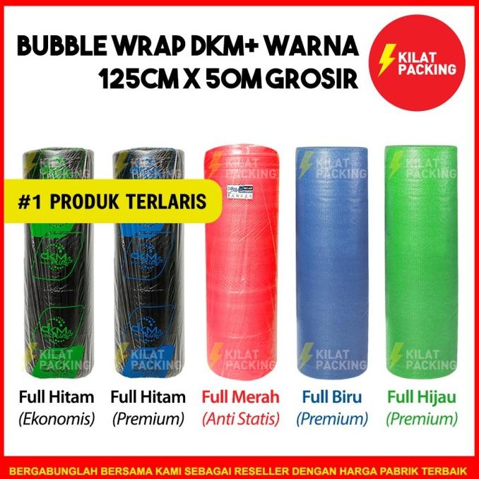 

PROMO PLASTIK BUBBLE WRAP BERWARNA 125CM X 50M BUBBLE WRAP DKM PLUS KU DHF5143VFF