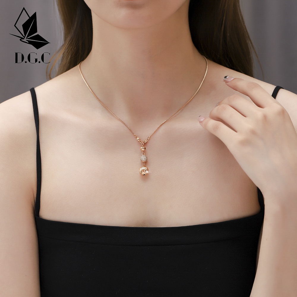 Tongtonges✨COD Kalung Wanita Titanium Anti Karat Grosir Diamond Murah Fashion Berlian D118