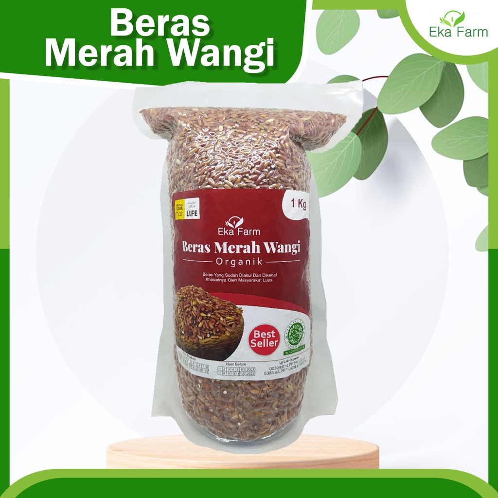 

Beras Merah Wangi Organik- 1 Kg - Vakum - Eka Farm