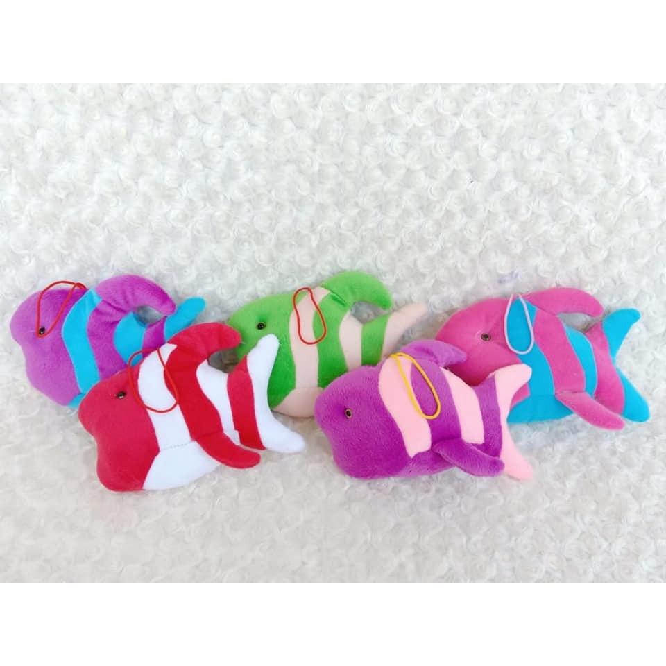 Boneka Ikan 17cm Boneka Ikan Lucu Mainan Boneka Ikan Boneka Ikan Murah Boneka Ikan Warna Warni Bonek
