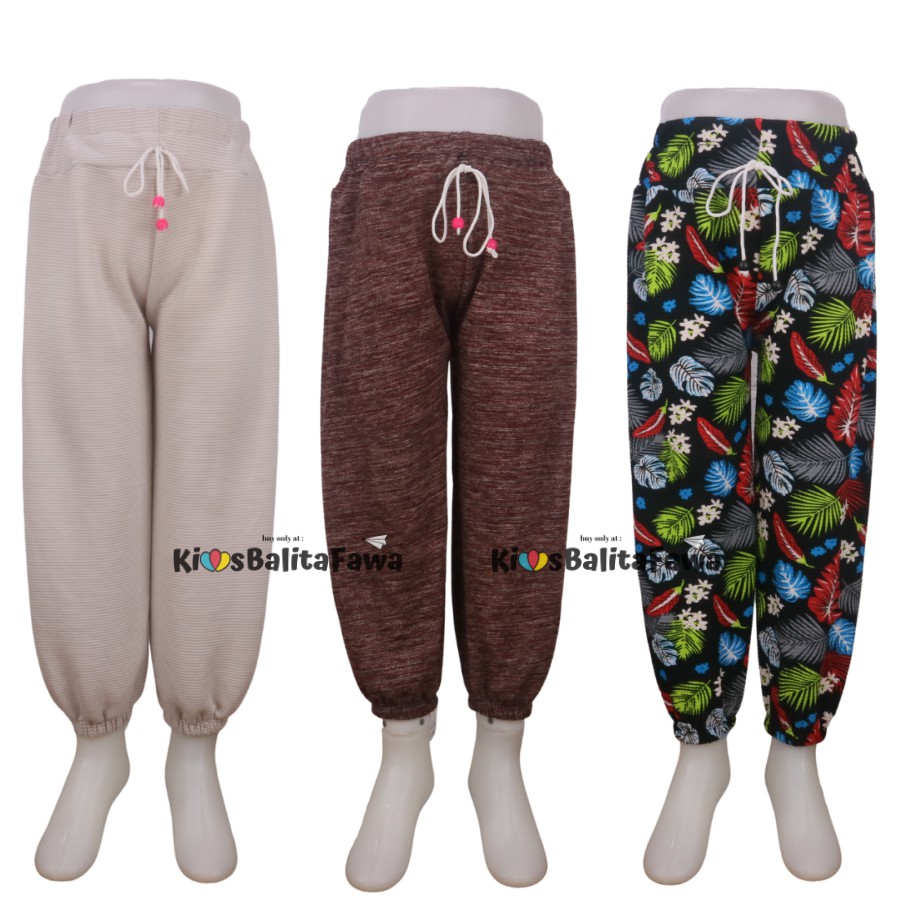 Jogger Motif Uk 6-7 Tahun / Joger Pants Celana Panjang Anak Laki Perempuan Import Cewek Cowok Harian