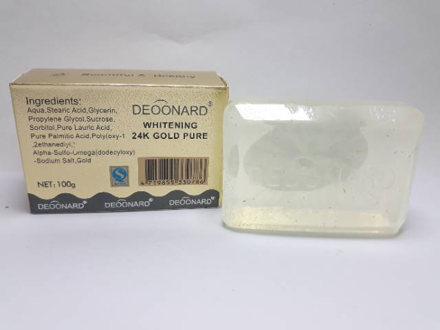 SABUN DEOONARD GOLD WHITENING ORYGINAL/SABUN GOLD