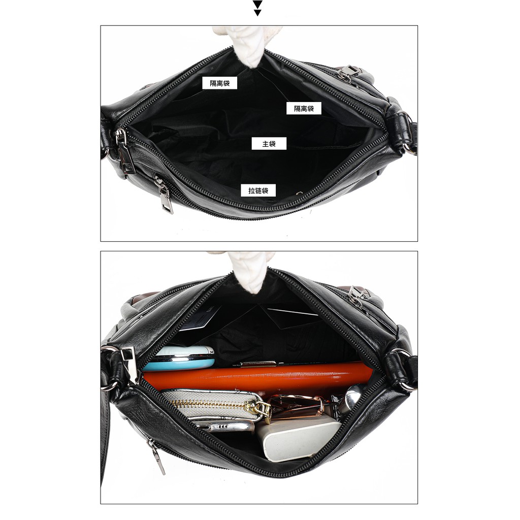 AND COD T206 Tas Selempang Wanita Tas Cewek Fashion Style Sling Bag Kulit PU Tas Slempang Korea COD