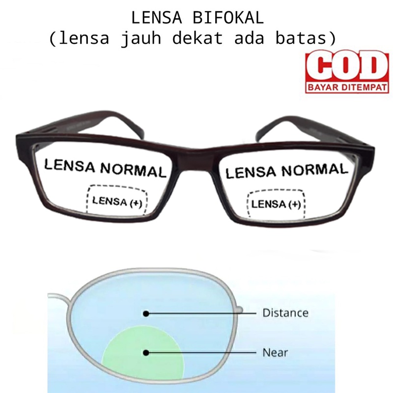 Kacamata Baca Plus (+) 2 Fungsi Uk +1.00 s/d +3.00 Kacamata Plus Kacamata Dobel Baca dan Jalan Untuk Pria Wanita Unisex Kacamata Rabun Dekat Eye Glasses Kacamata Gaya / Kacamata Baca Fashion Tebaru