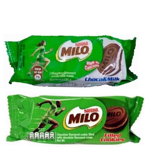 

COKELAT- MILO COOKIES FILLED CHOCOLATE MILK ISI 4 34GR SATUAN - VANILLA -COKELAT.