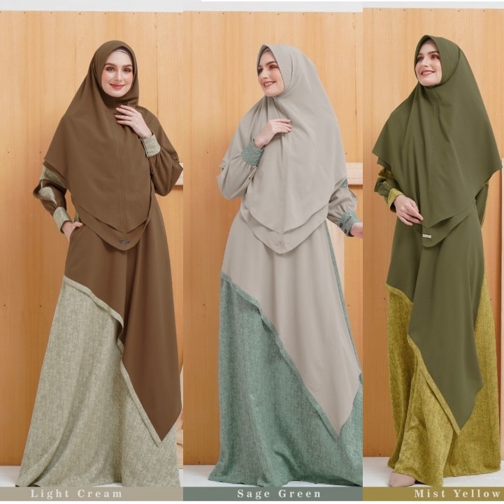 Gamis Haitwo Cresedia 007 Terbaru 2021 Modern / Gamis Syari Terbaru 2021 Modern Syari / Gamis Syari