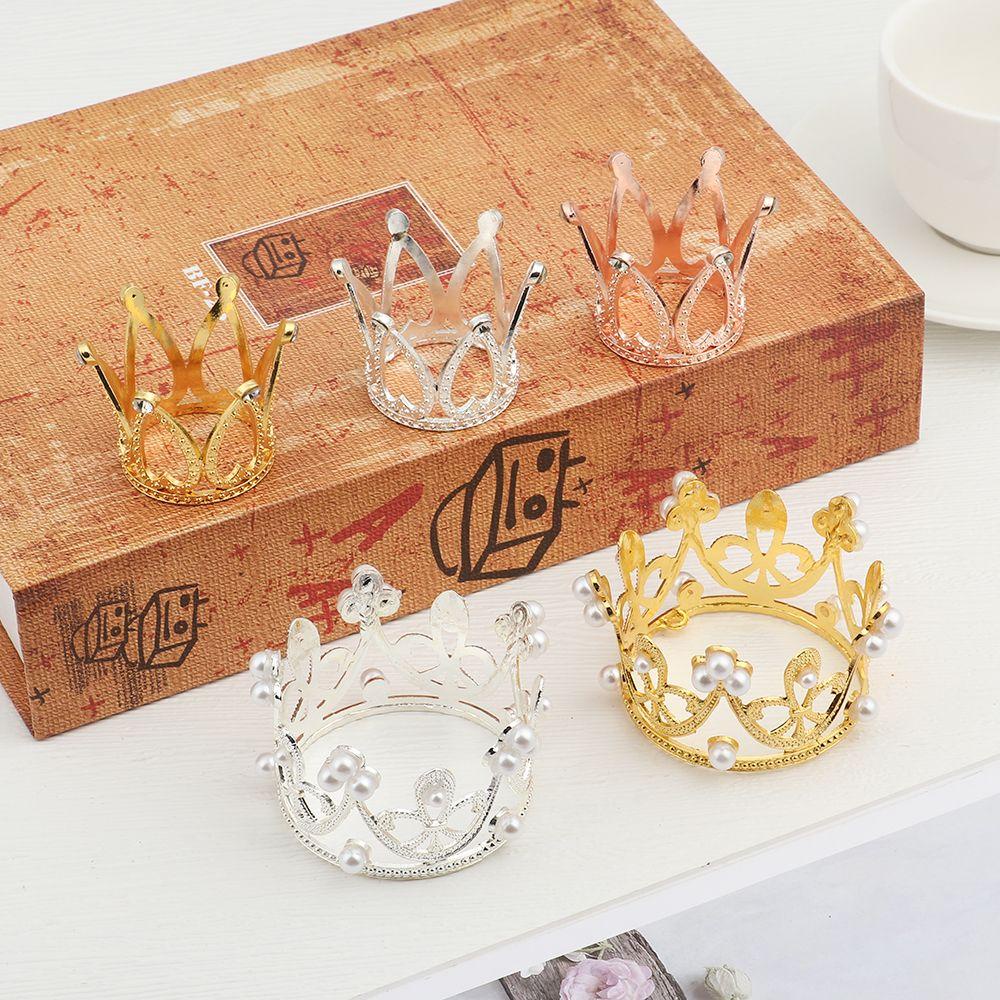 Top Crown Crystal Ball Holder Kerajinan Tangan Ornamen Desktop Properti Fotografi Alas Bola Kaca