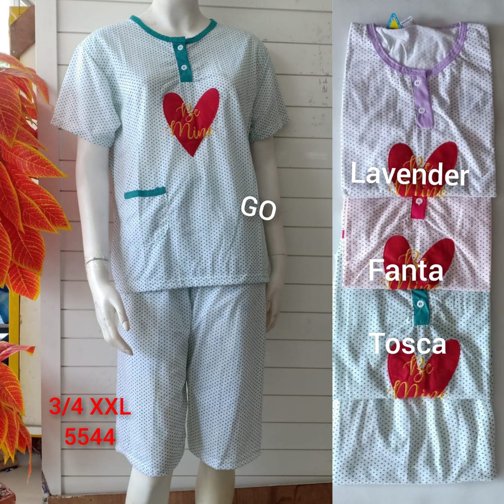 gos A BABYDOLL BOBO JUMBO Dewasa 3/4 Pakaian Wanita Setelan Baju Tidur Busui Piyama