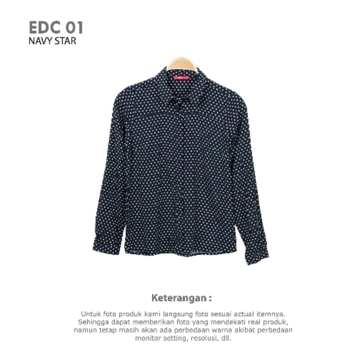 WOMEN LONG SLEEVE EDC BY ESPRIT | Kemeja Wanita Baju Kerja