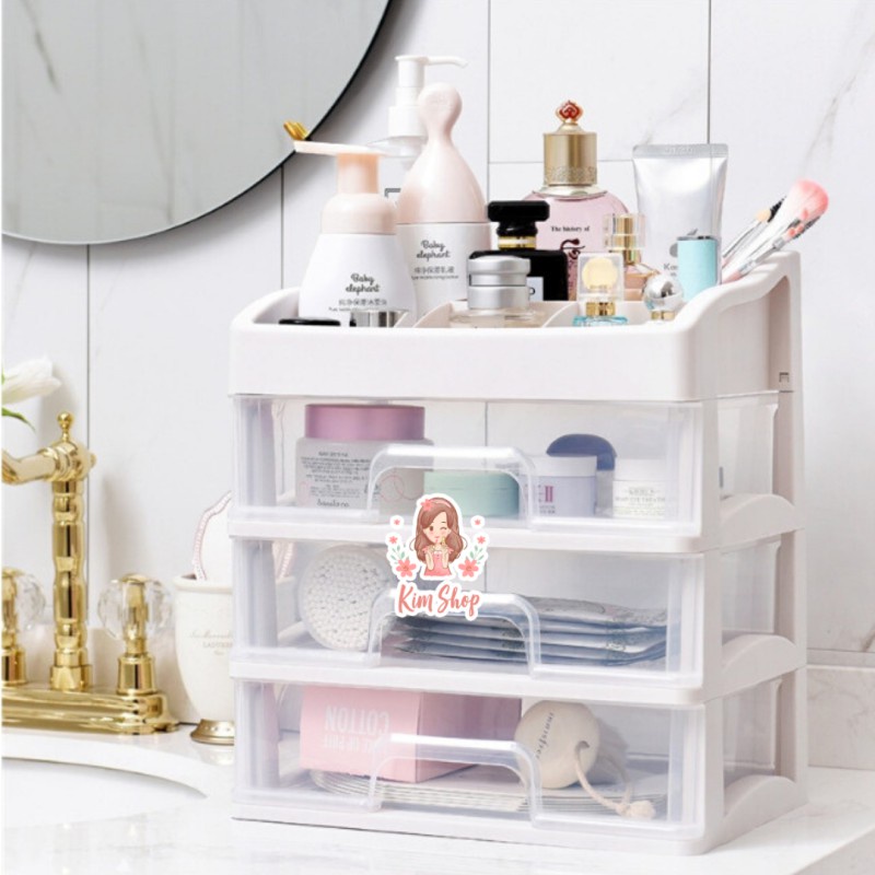 Rak Kosmetik Plastik Murah / Tempat Kosmetik / Rak Make Up / Tempat Make Up Organizer Serbaguna