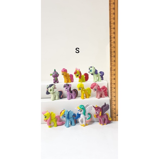 Action figure pony my little pony set figure topper kue