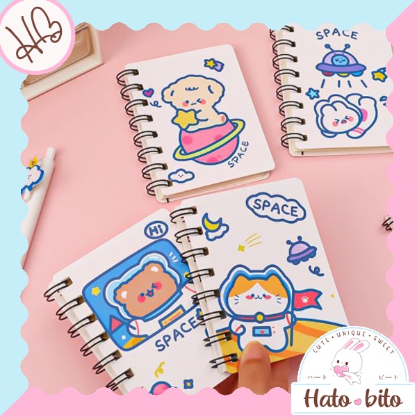 

Mini memo space buku tulis catatan kecil pocket book souvenir lucu cute HB1181