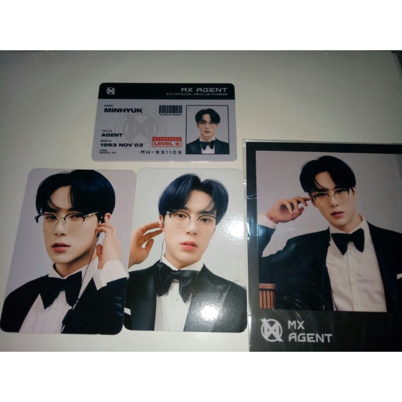 minhyuk monsta x photocard monbebe 6th gen