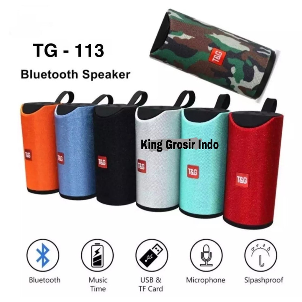 Speaker Bluetooth TG-113 Portable Wireless Speaker TG 113