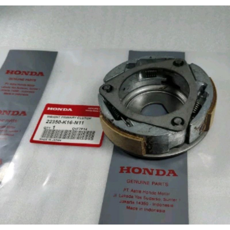 Kampas ganda plus plat Honda Beat Street - Scoopy Esp FI - Beat esp street - Vario 110 FI Esp Ori 22