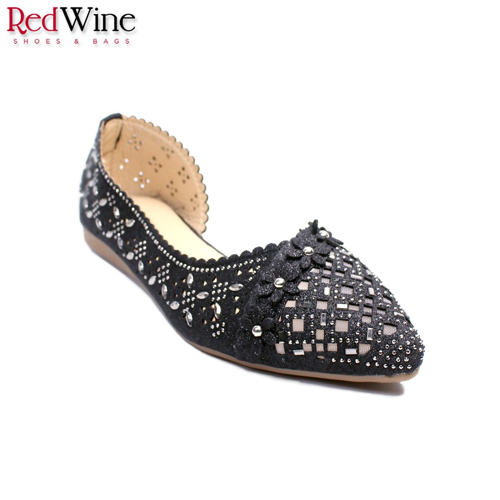 Red Wine MA900-961 Flats Women Shoes | Shopee Indonesia