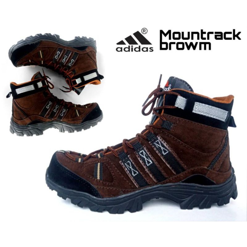 ADIDAS MOUNTRACK | Sepatu Boots Pria Adidas Mountrack Kulit Suede Safety Hiking Hangout Outdoor