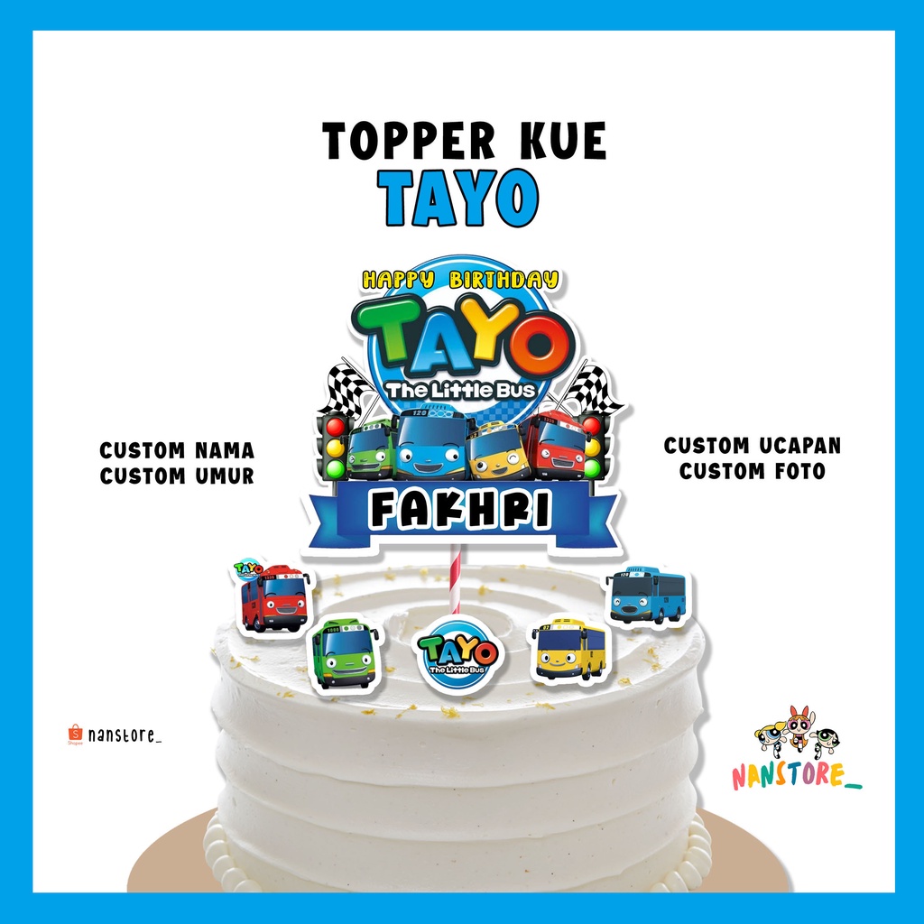 Topper Cake Custom Tayo