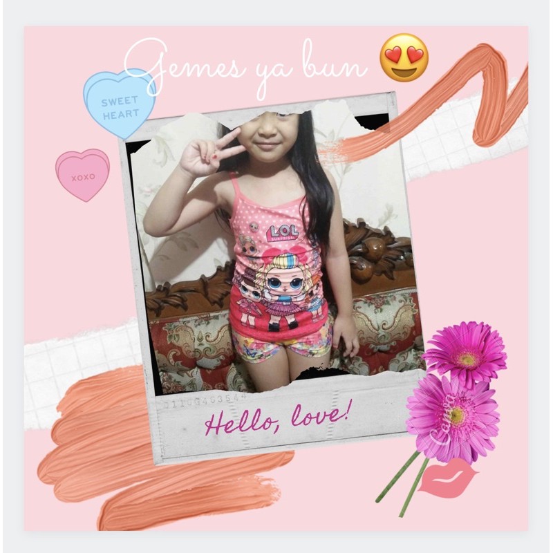 3 PCS SINGLET  ANAK FROZEN / KAOS SINGLET ANAK PEREMPUAN / TANK TOP ANAK PEREMPUAN / TANKTOP ANAK