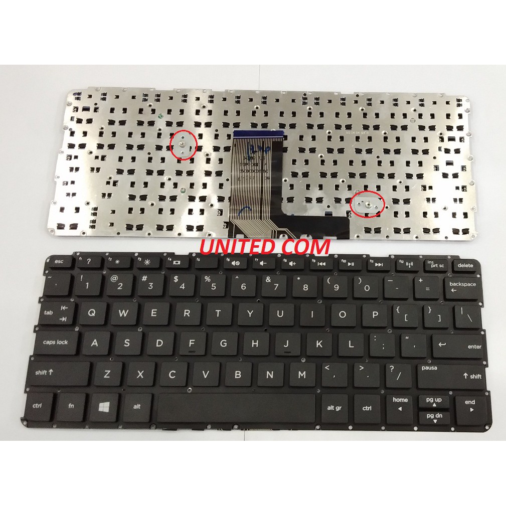KEYBOARD LAPTOP NETBOOK HP PAVILION TOUCHSMART 10 10-E MINI 210 G1 215 G1 SOKET PENDEK NO FRAME BARU