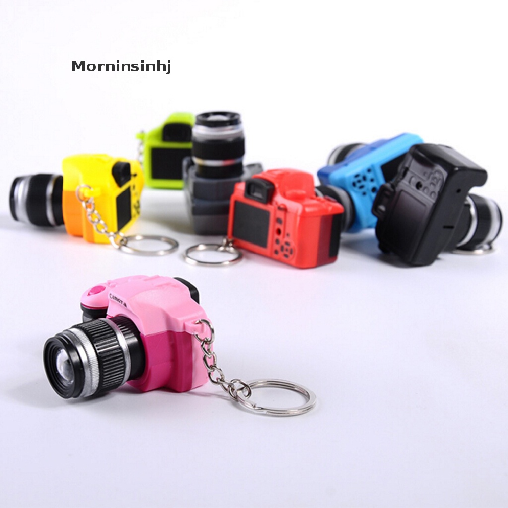 Mornin Gantungan Kunci Charm Kamera Mainan Mini Lucu Dengan Lampu Flash &amp; Efek Suara Hadiah id