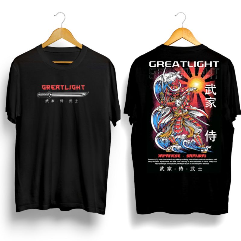 kaos pria/JAPANESE SAMOERAI ORIGINAL GREATLIGHT/kaos distro