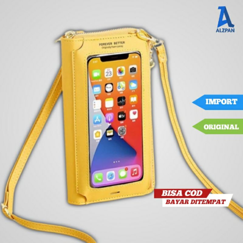tas kecil dompet tempat untuk hp hape wanita dan uang tas selempang lucu import premium branded na03