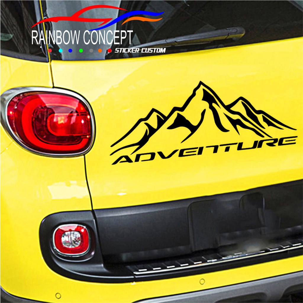 Sticker stiker cutting mobil stiker adventure stiker variasi  mobil universal mobil