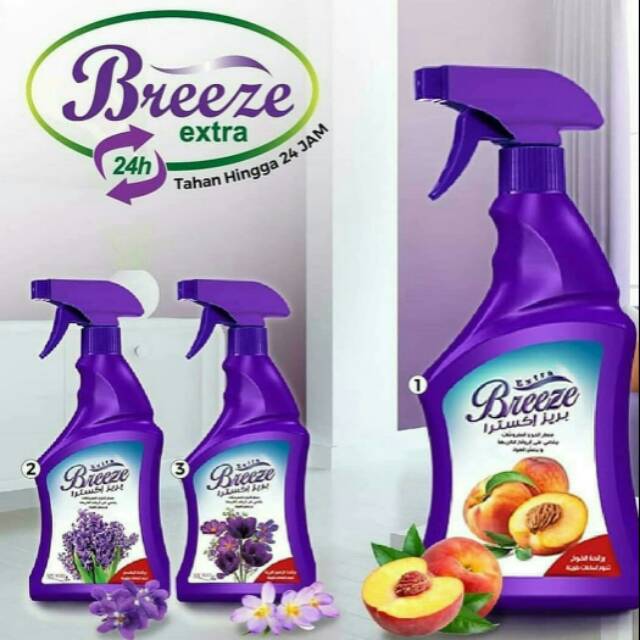 Breeze my way / penghilang bau apek pada sofa/ penghilang bau ompol / breeze peach
